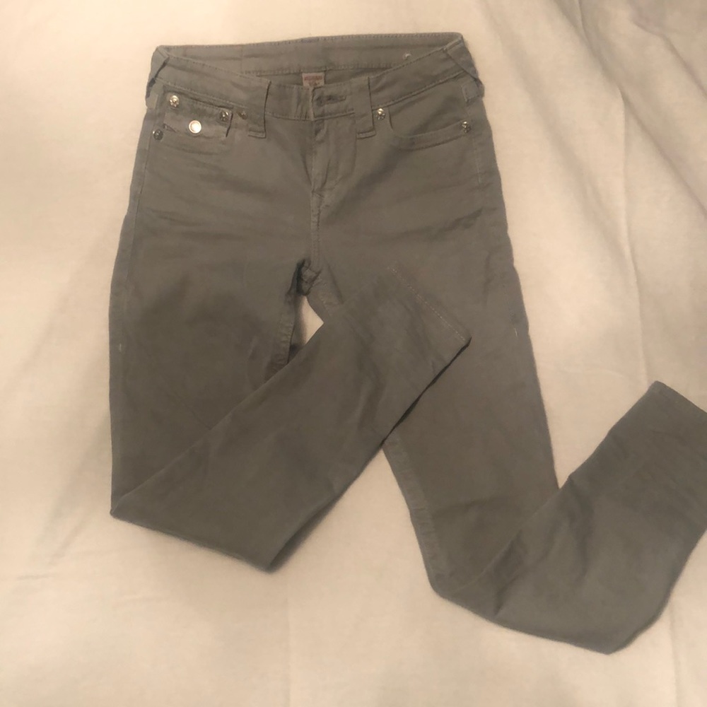 Grey Super Skinny low rise jeans